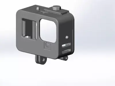 GoPro HERO9 Black hard case with 2  door look  3D print model