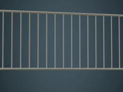 Crowd Barrier 3A Low-poly 3D model