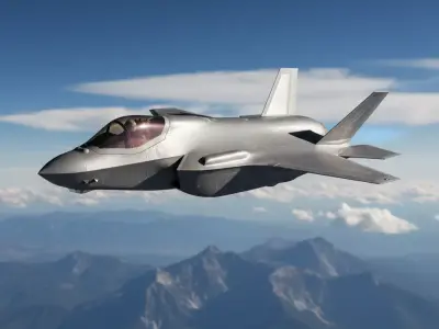  F 35 Lightning II  Stealth Strike Fighter Low-poly 3D model