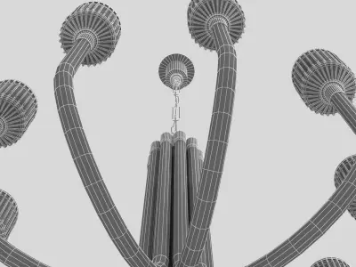 Reverie Medium Single Tier Chandelier Visual Comfort 3D model