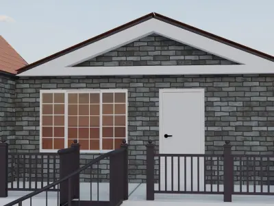blender Exterior building 3D model
