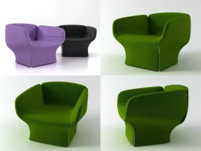Bloomy armchair 3D model