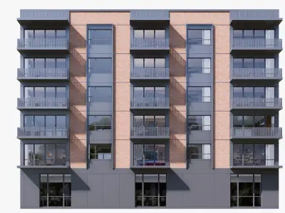 Apartment Low-poly 3D model