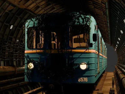 Metro Kyiv subway Low-poly 3D model