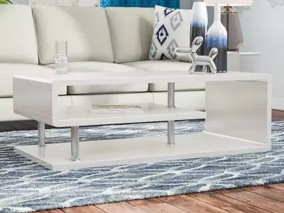 Luther Floor Shelf Coffee Table  3D model