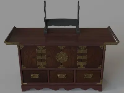 Asian Sword Stand 3D model