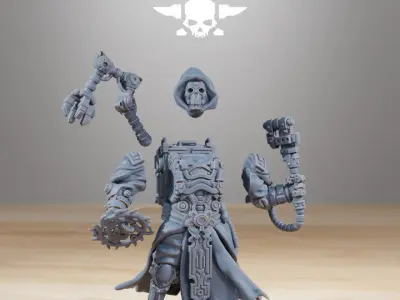 Scavenger Techno Priest 3D print model