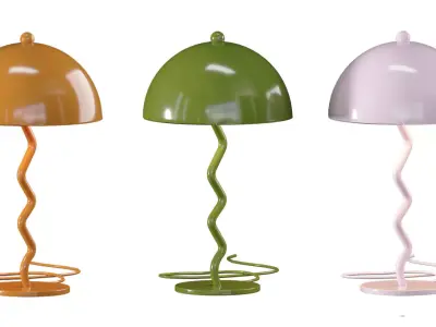 Alora Table Lamp at urbanoutfitters 3D model
