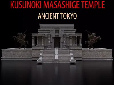 Kusunoki Masashige Temple  Medieval Tokyo 3D model