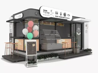 Container Coffee Shop 3D model