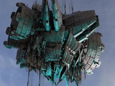 Galactic Terra former large 1 3D model