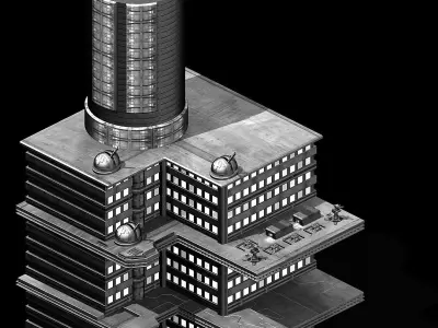 Future World - Residential Area 04 3D model