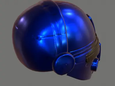 Gas mask helmet 3d model scifi Low-poly  Low-poly 3D model 299