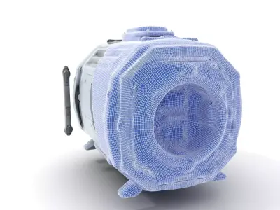 Futuristic SciFi Pod model pack Low-poly 3D model