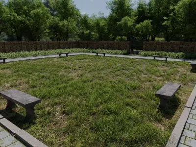 Park Scene 3D model