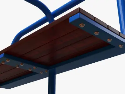 Merry-go-round carousel 05 3D model