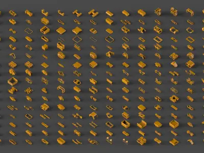 Hard Surface KitBash Vol 5 3D model