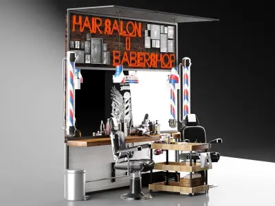 Barber Shoop 3D model