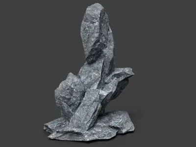 Rock 5-5 Low-poly 3D model
