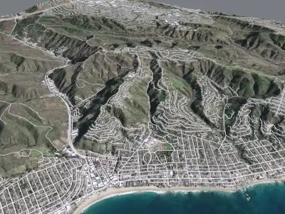 Cityscape Laguna Beach California USA  3D model