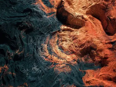 Particles Field Houdini Scene 3D model