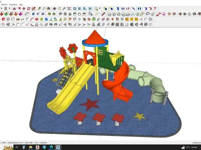 Kindergarden playground 3d model 3D model