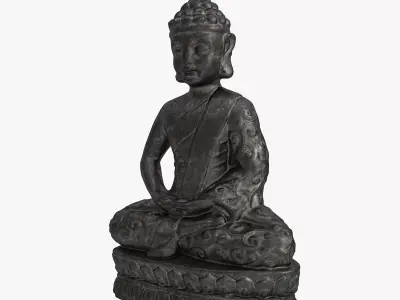 Buddha Sculpture For interior and exterior SPA- Zen Garden 3D model