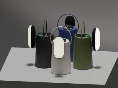 Modern Camping Lantern Game  Archviz Reafy 3D model