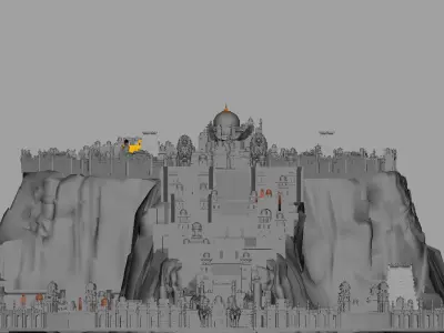 fort city heaven 3d model 3D model