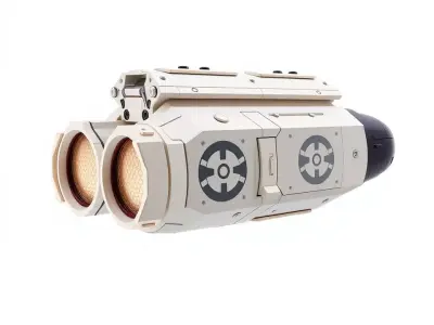 Futuristic Binoculars Model Pack with SciFi Design Low-poly 3D model