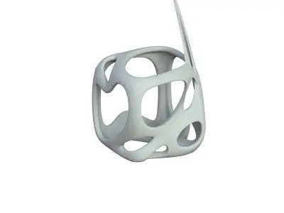 SciFi Cube Object No 16647 Low Poly Shape Texture