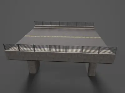 Bridge  Low-poly 3D model