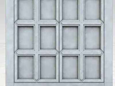 Wooden Window 3D model