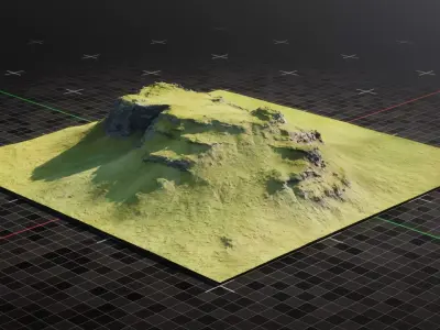 Iceland Mountain 3 3D model