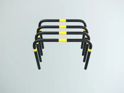Cycle stand Low-poly 3D model