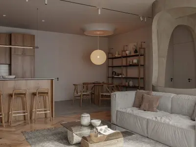 apartment interior scenes   3D model 6