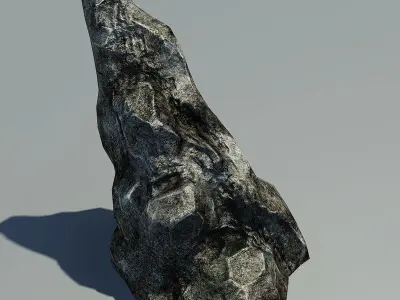 Stone rock Low-poly 3D model