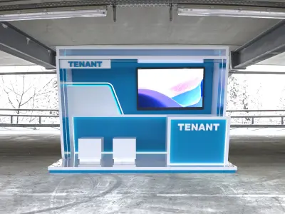 Exhibition Booth Stand Stall Trade Show 3D model 3x2 3D model