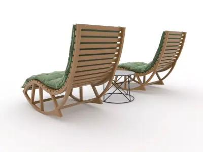 Sun Lounger 33 3D model