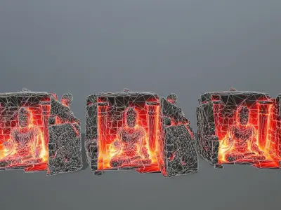 buda temple  Low-poly 3D model