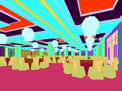 Business Restaurant - Coffee - Banquet  13 3D model