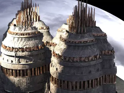 Elite Advanced Ship city 3D model