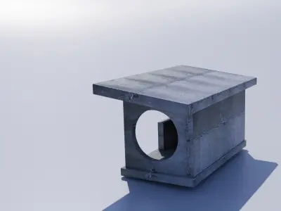 Bus stop 3D model 20