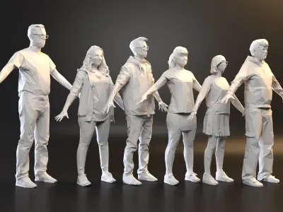  VectorPeople Sixpack 001 rigged 