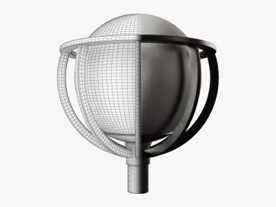 Lantern-6 outdoor lamp with ball in middle 3D model