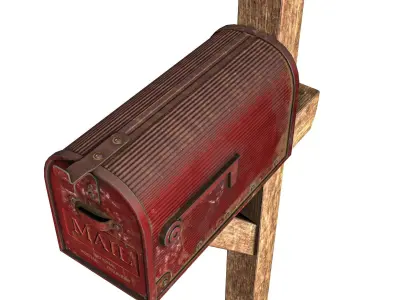 Mailbox Low-poly 3D model buy
