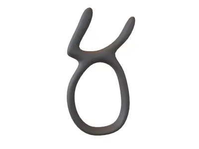 Suzhou Numerals Five V1 001 Low-poly 3D model