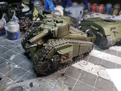 M40K1 Imperial Pattern Sherman Russ Battle Tank 3D print model