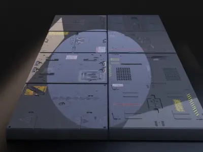 sci fi asset with textures 3D model