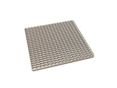 Steel Grating Flooring v1 002 Low-poly 3D model